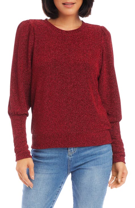 Bishop Sleeve Knit Top (Regular & Petite)