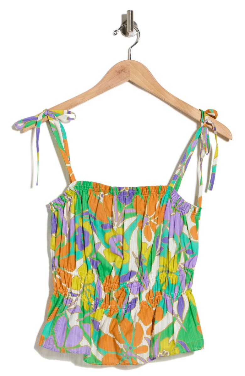 Ramy Brook Rio Tie Strap Top, Main, color, Retro Garden