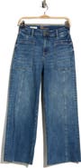 KUT from the Kloth Lily High Waist Raw Ankle Wide Leg Jeans