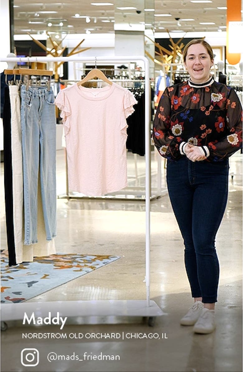 Flutter Sleeve Slub Top, sales video thumbnail