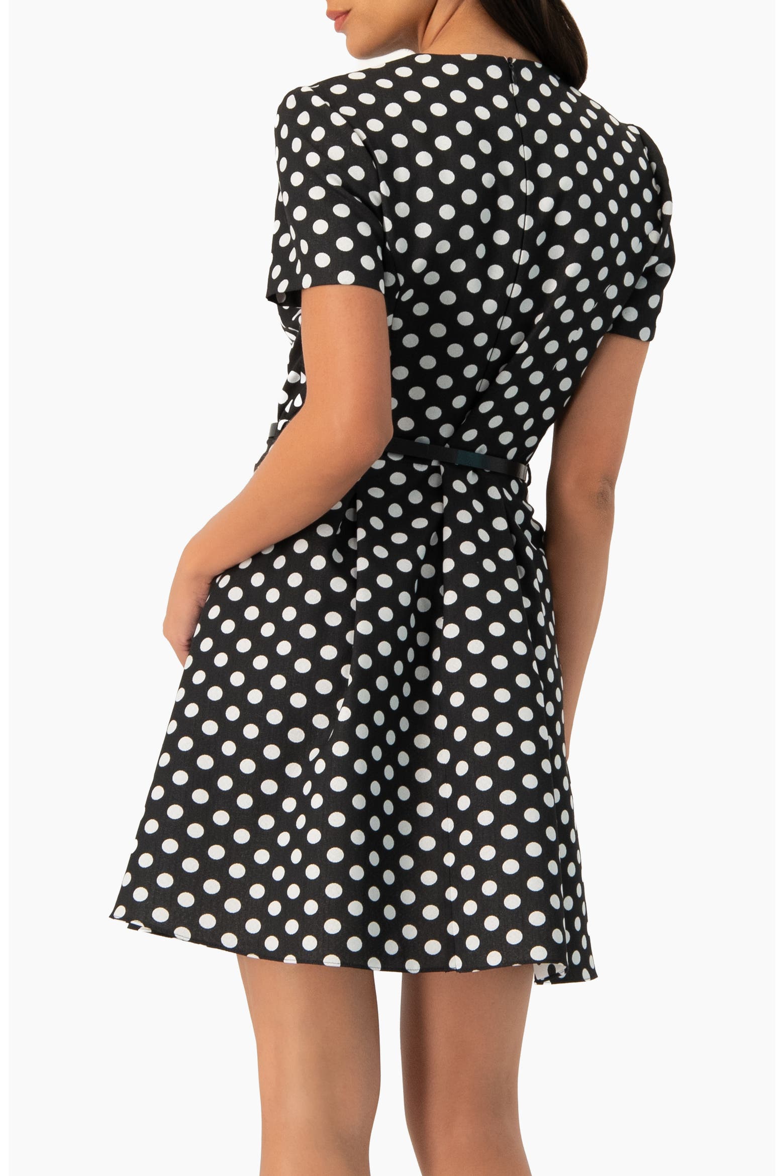 IVONNE Polka Dot A-Line Short Dress (Women) | Nordstrom