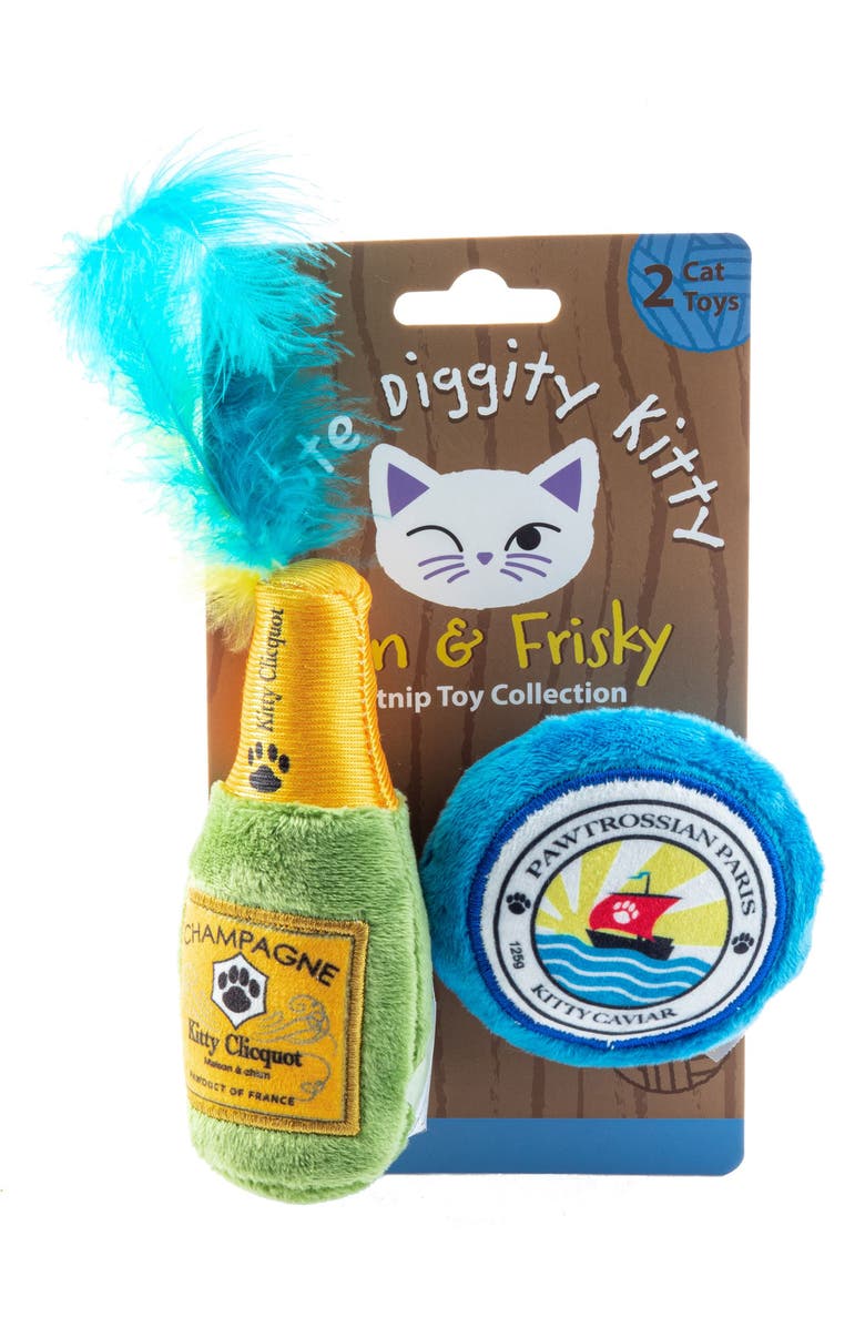 Haute Diggity Dog Kitty Clicquot Cat Toy, Main, color, Multi