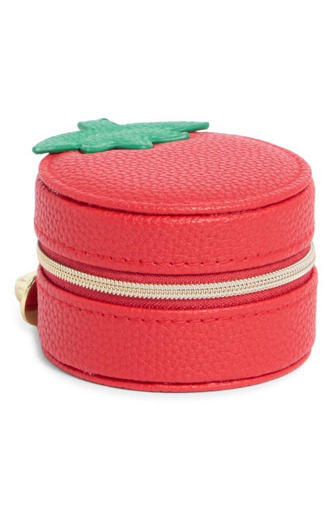 Tomato Faux Leather Jewelry Box