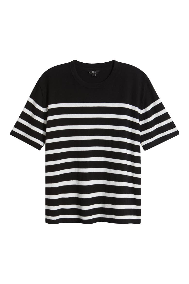 Stripe Cotton & Cashmere T-Shirt, Alternate, color, PARISIAN STRIPE