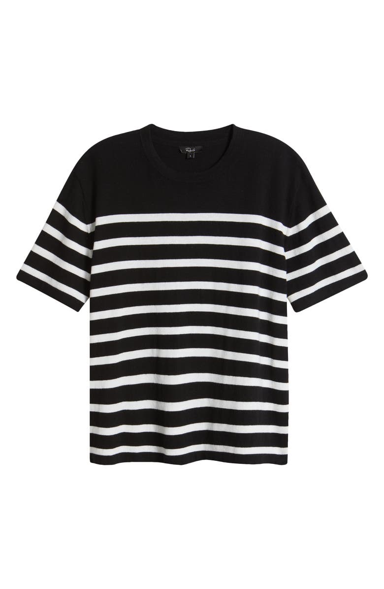 Rails Stripe Cotton & Cashmere T-Shirt, Alternate, color, Parisian Stripe