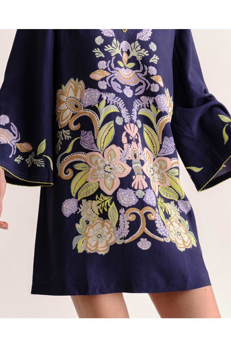 Folly Printed Mini Dress, Alternate, color, Mariner's Bloom