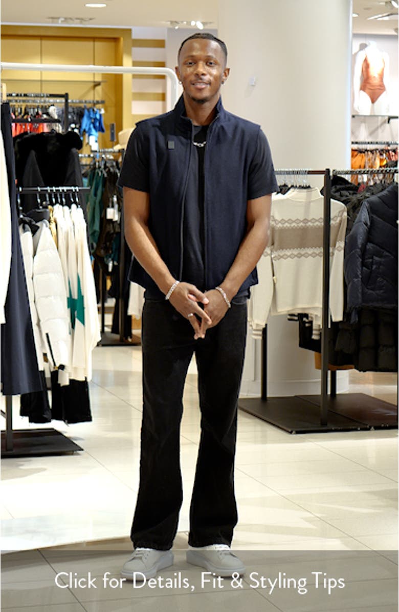 Wool Blend Zip Vest, sales video thumbnail