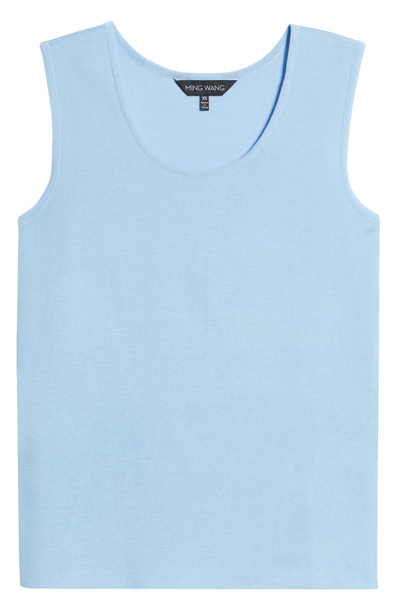 Ming Wang Scoop Neck Sweater Tank, Alternate, color, 