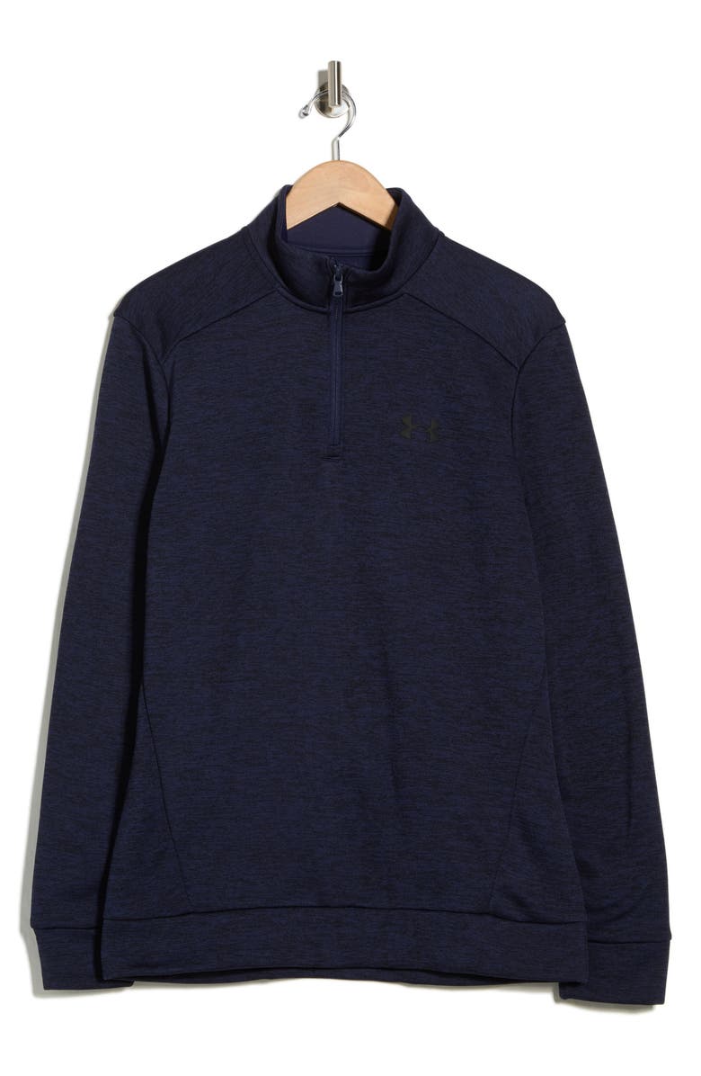 Under Armour Fleece Twist Quarter Zip Pullover, Main, color, Midnight Navy