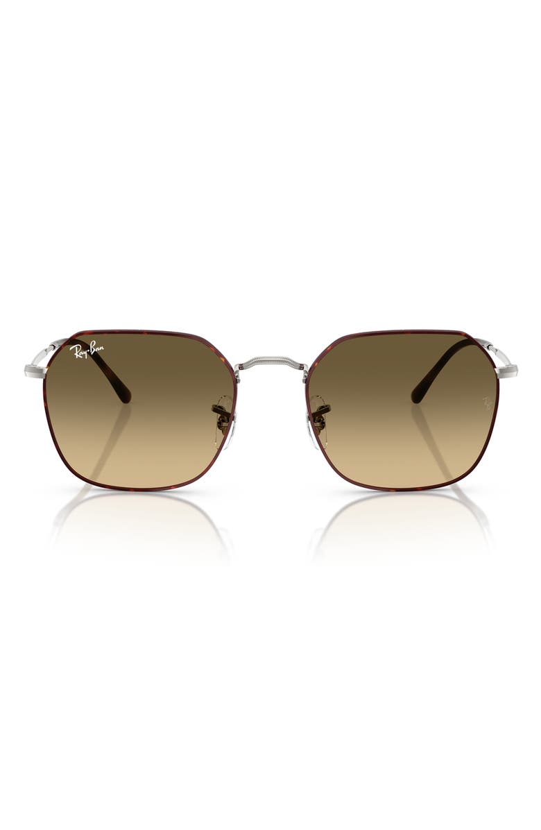 Ray-Ban 55mm Gradient Geometric Sunglasses, Main, color, Brown Grad