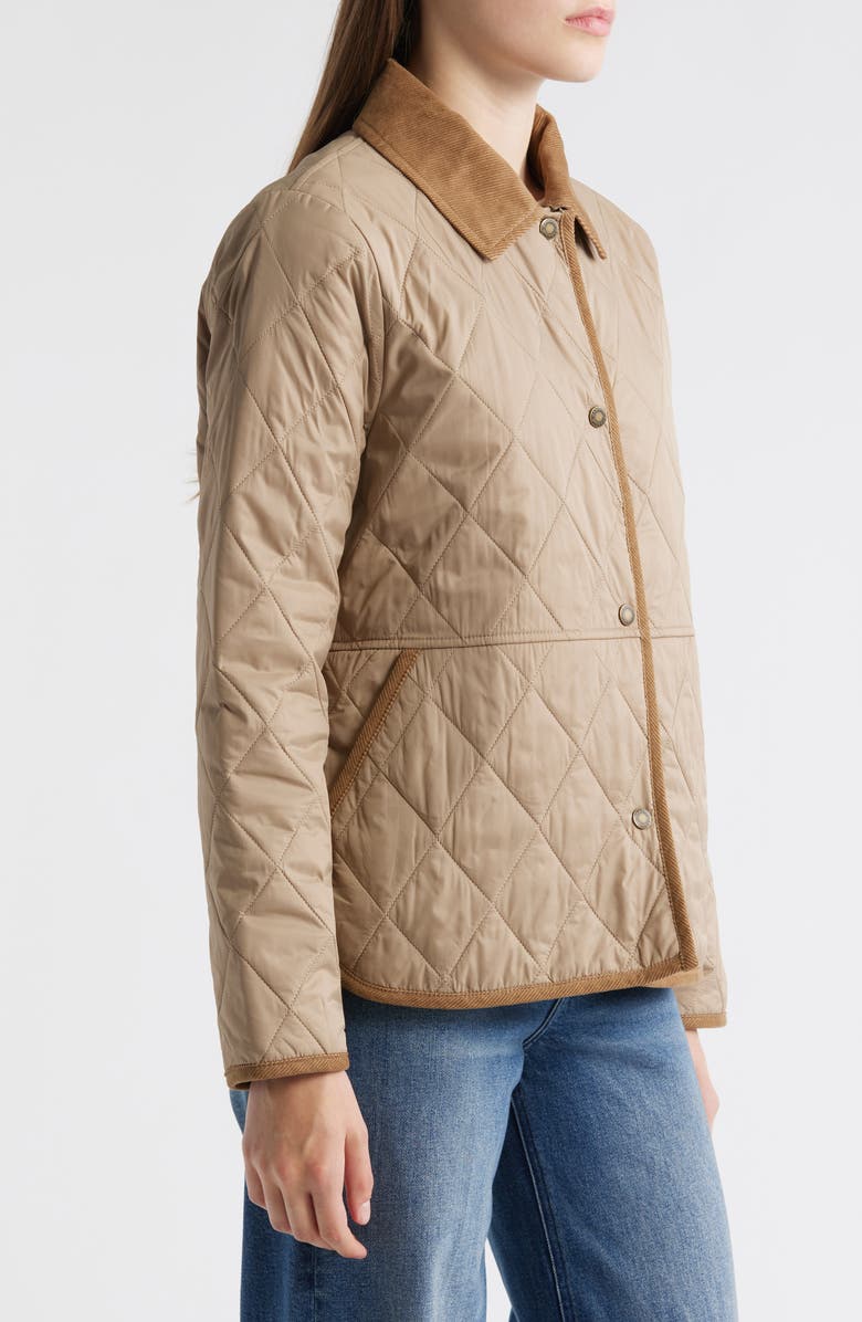 Barbour Clydebank Quilted Jacket, Alternate, color, Trench
