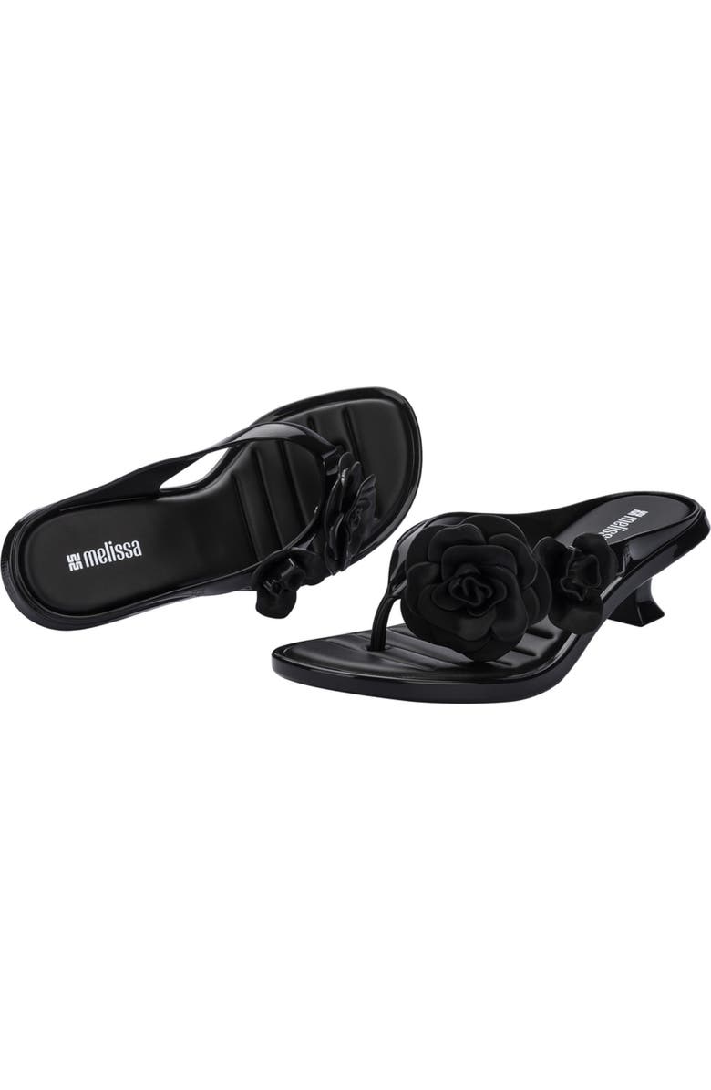 Melissa Petals Kitten Heel Flip Flop, Alternate, color,