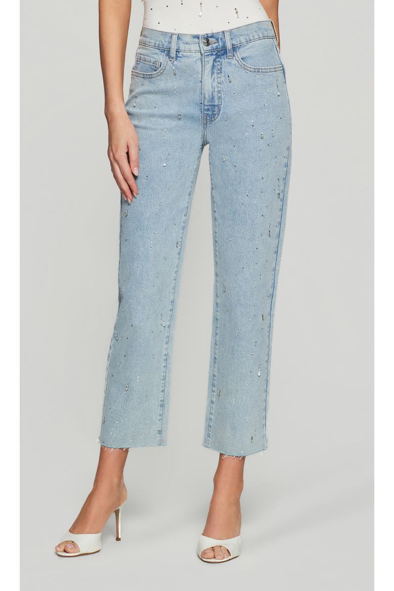 Helena Embellished Jeans, Alternate, color, Light Blue