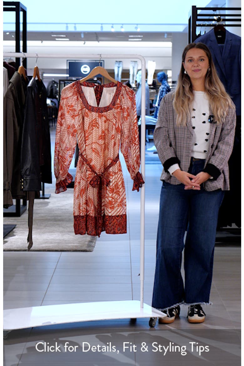 Kiki Tie Belt Long Sleeve Dress video