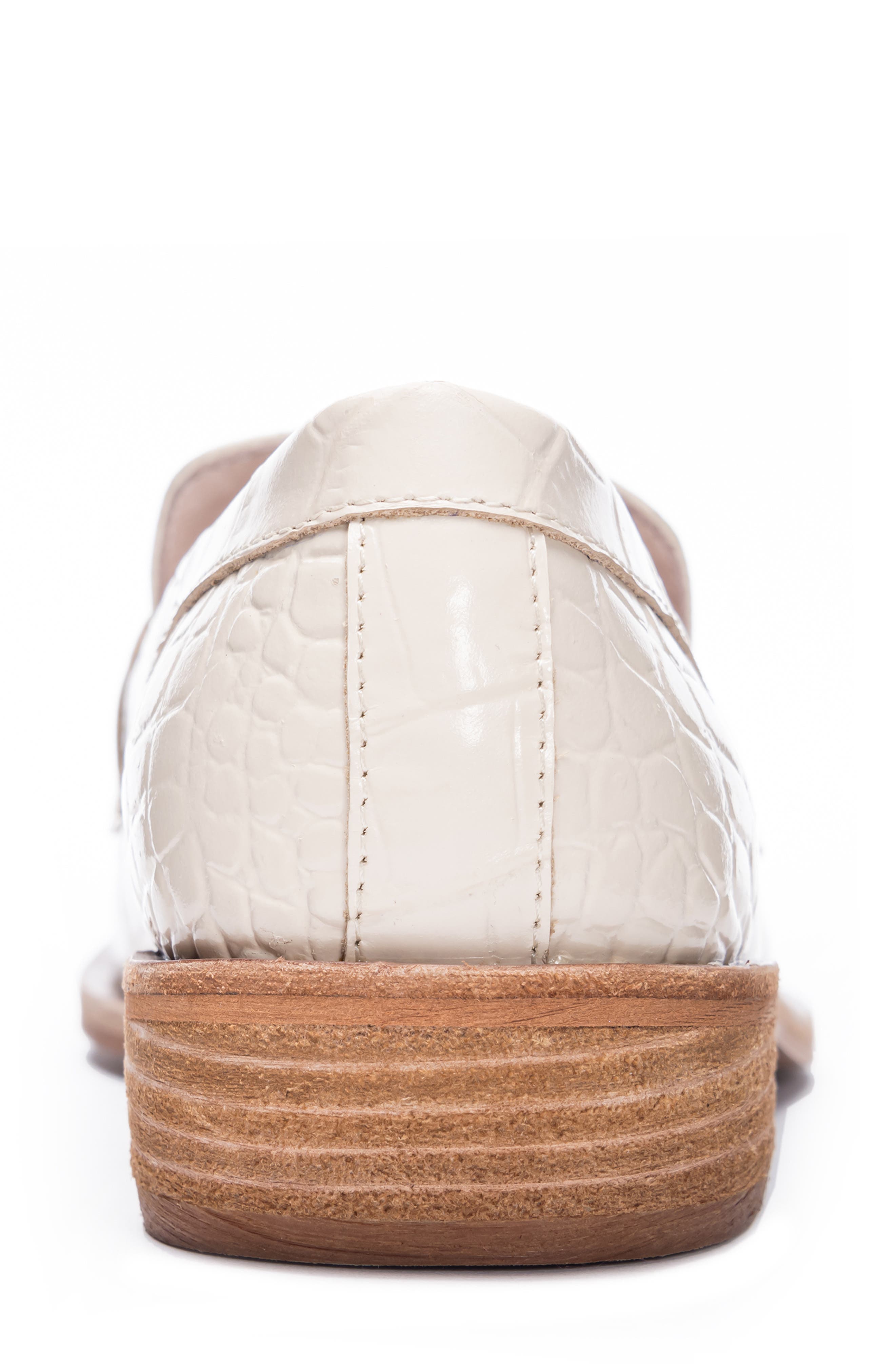 42 Gold Yasmeen Croc Embossed Penny Loafer, Alternate, color, 