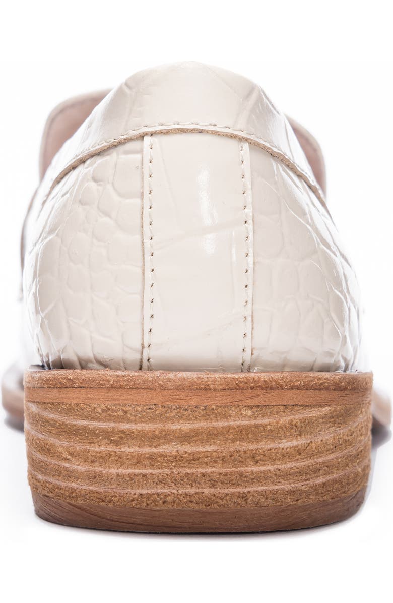 42 Gold Yasmeen Croc Embossed Penny Loafer, Alternate, color,