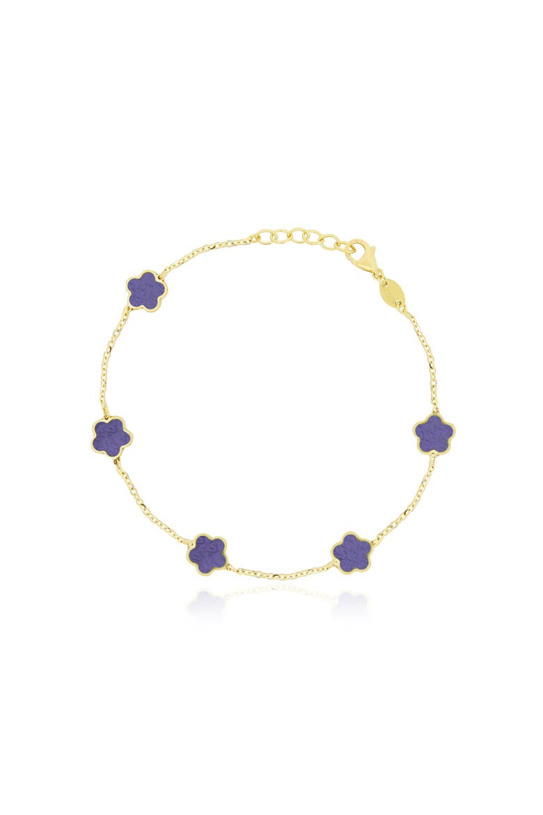 Amethyst Flower Bracelet, Main, color, Amethyst