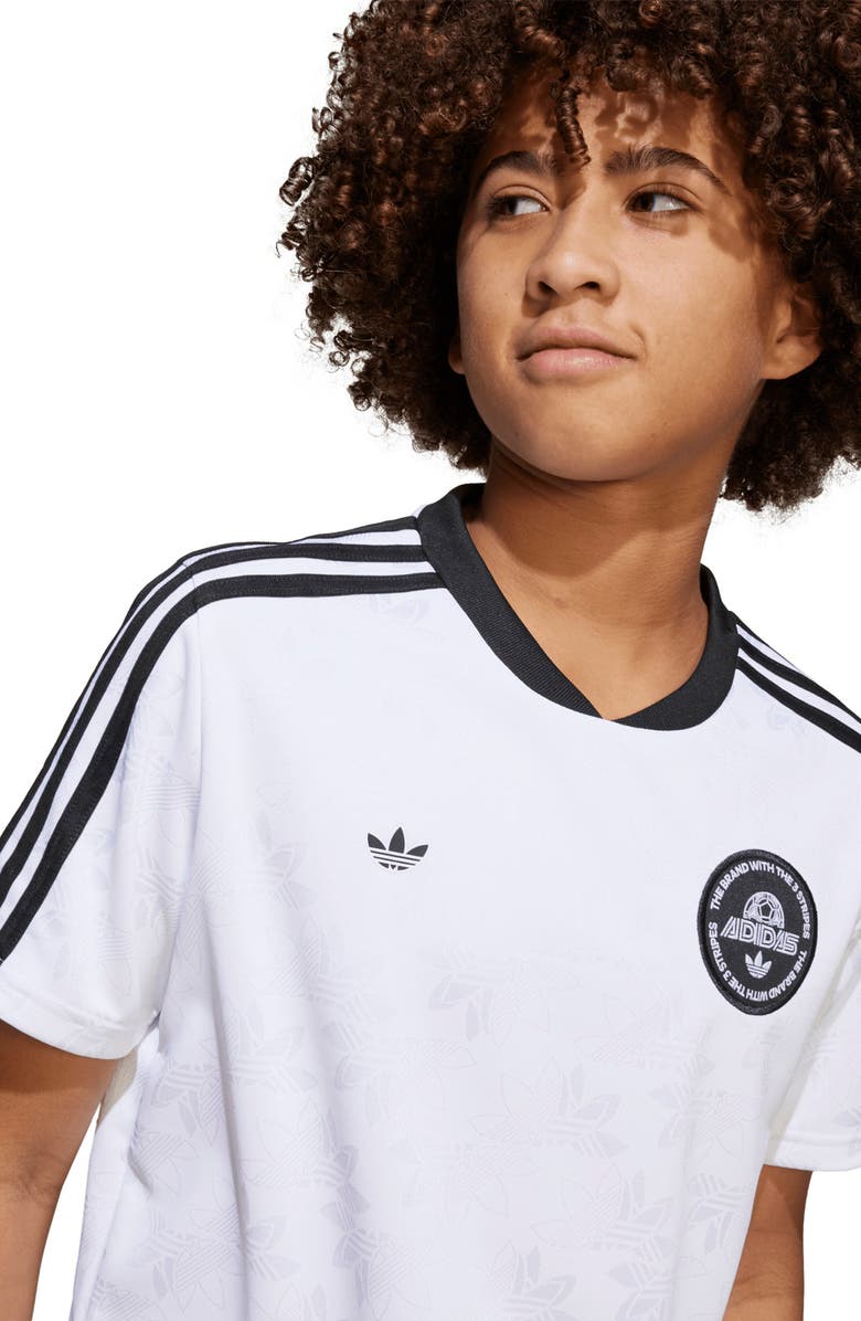 adidas Originals Kids' Contrast Binding T-Shirt, Alternate, color, White