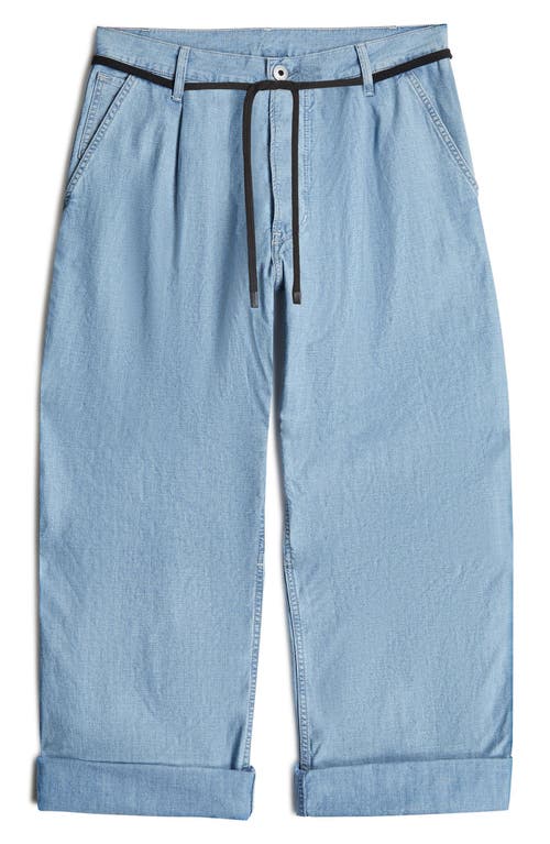 G-star 3d Pleated Organic Cotton Jeans In Blue
