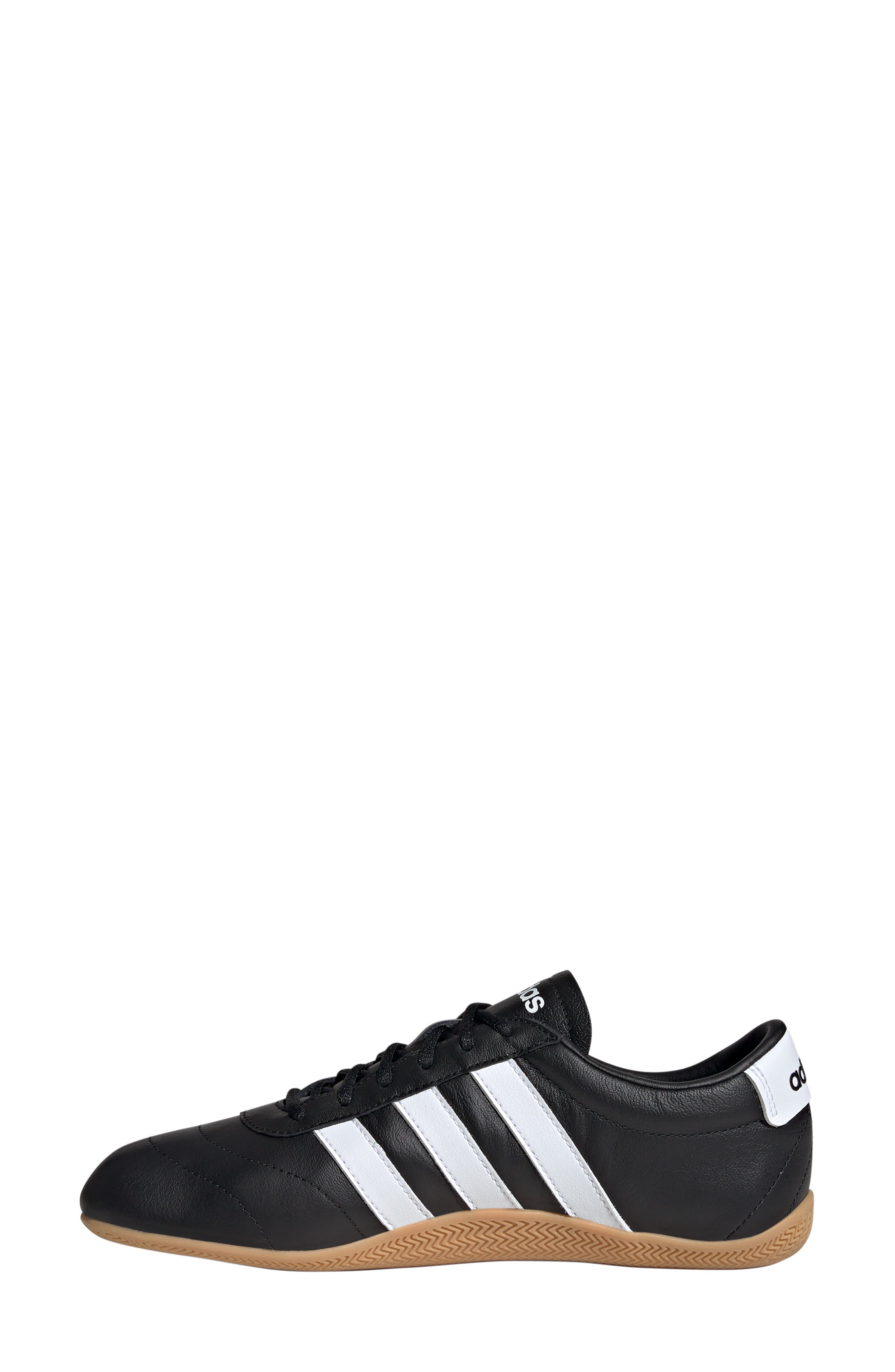 adidas Grand Court Lo Sneaker, Alternate, color, Black/ White/ Gum