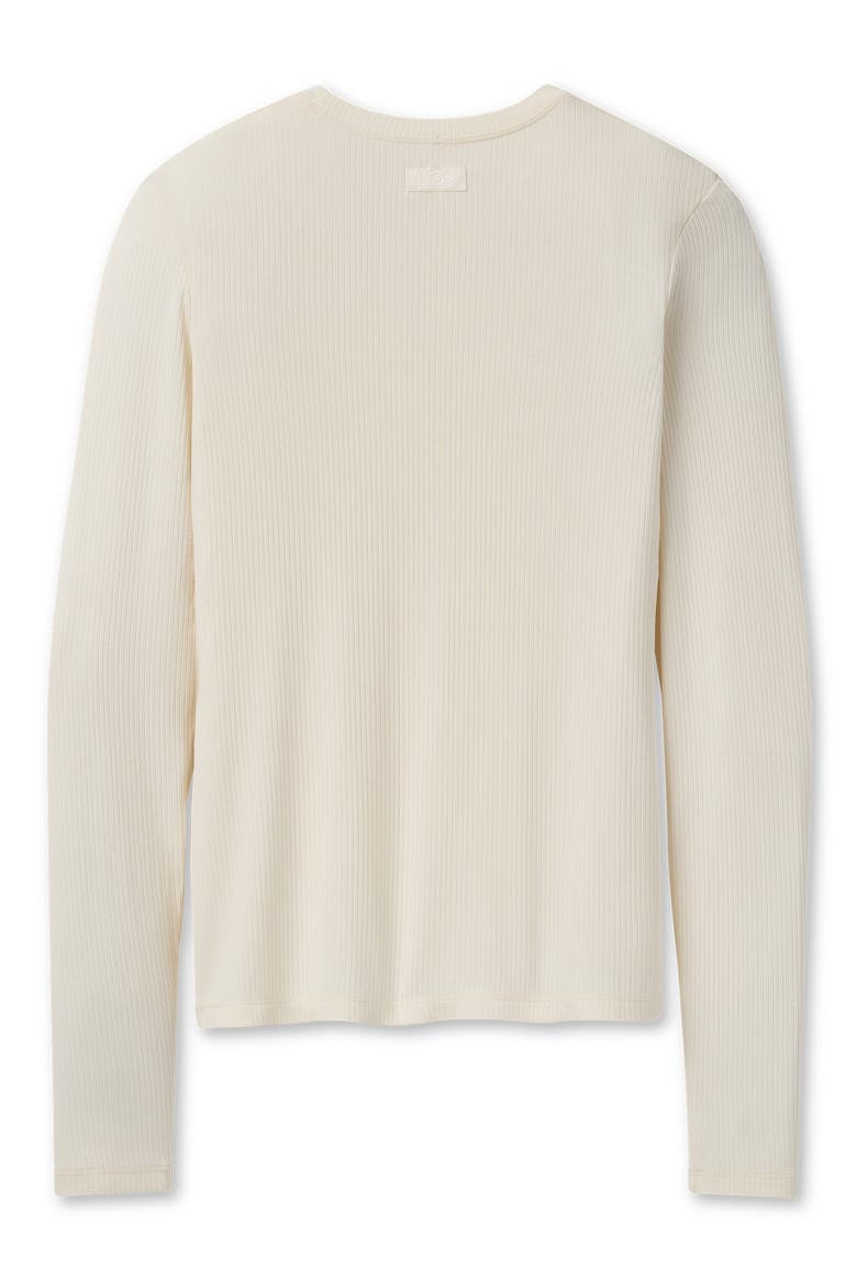 Aidelene Long Sleeved Ribbed Tee, Alternate, color, NIMBUS