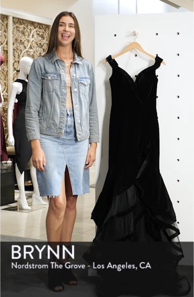 Off the Shoulder Tiered Ballgown, sales video thumbnail