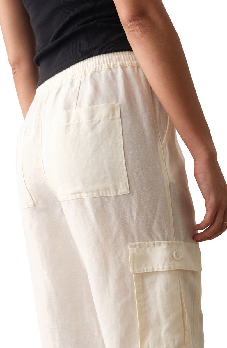 Marine Layer Linen Blend Cargo Pants, Alternate, color,