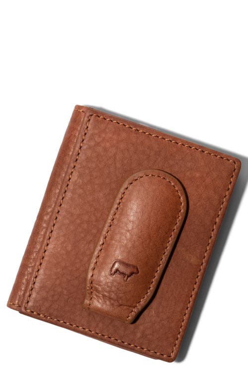 Will Leather Goods Front Pocket Money Clip Wallet In Brown