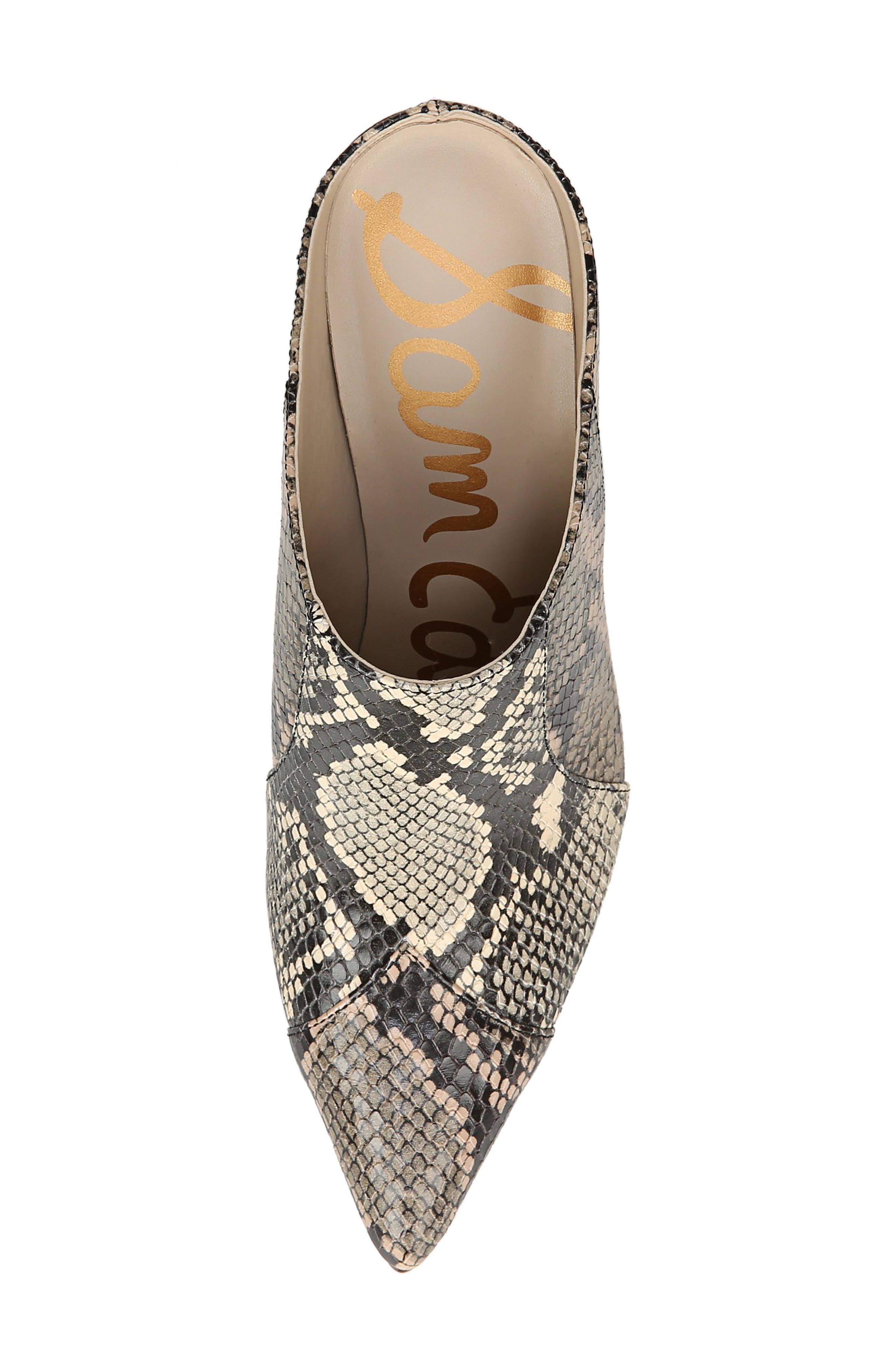 Reverie Pointed Toe Mule, Alternate, color, SNAKE PRINT LEATHER