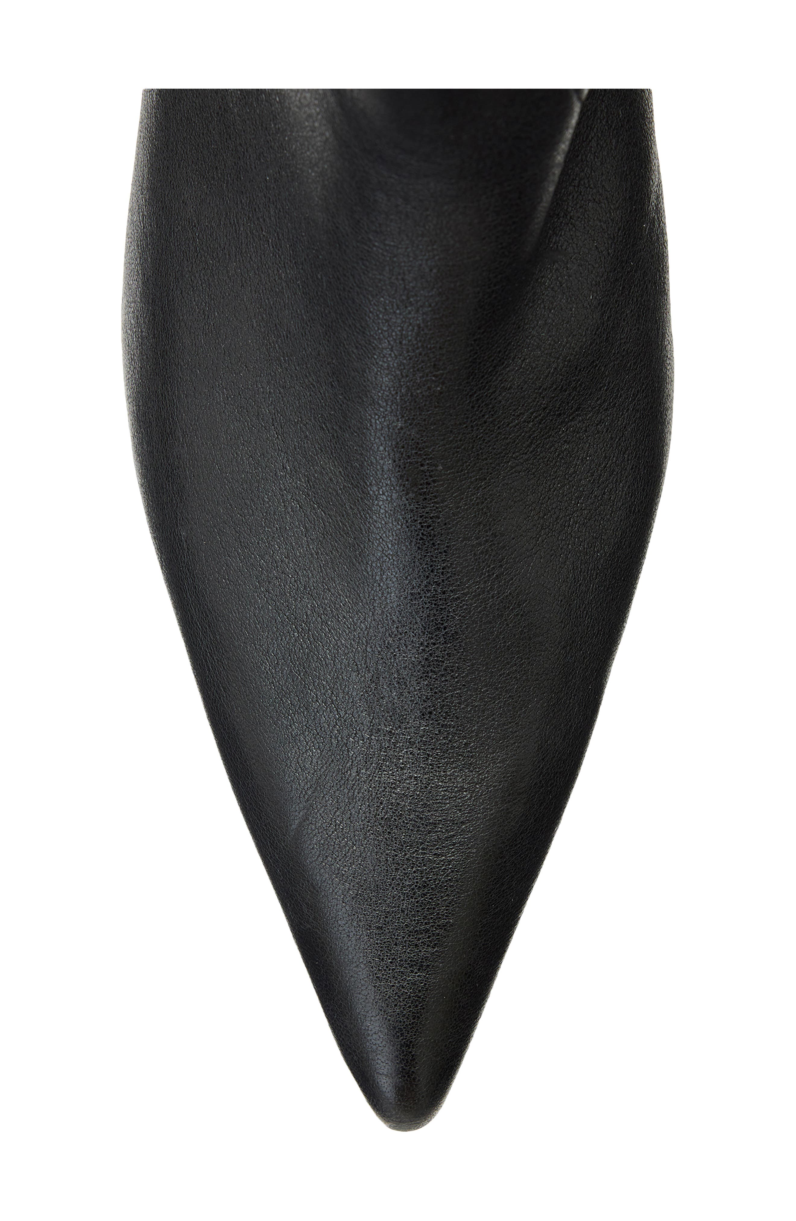 Veda Leather Boot, Alternate, color, BLACK