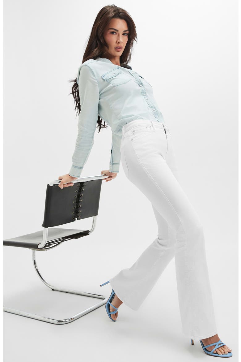 Sexy Flare High Waist Jeans, Alternate, color, PURE WHITE