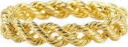 ARGENTO VIVO Fringe 18k Gold Plated Rope Ring
