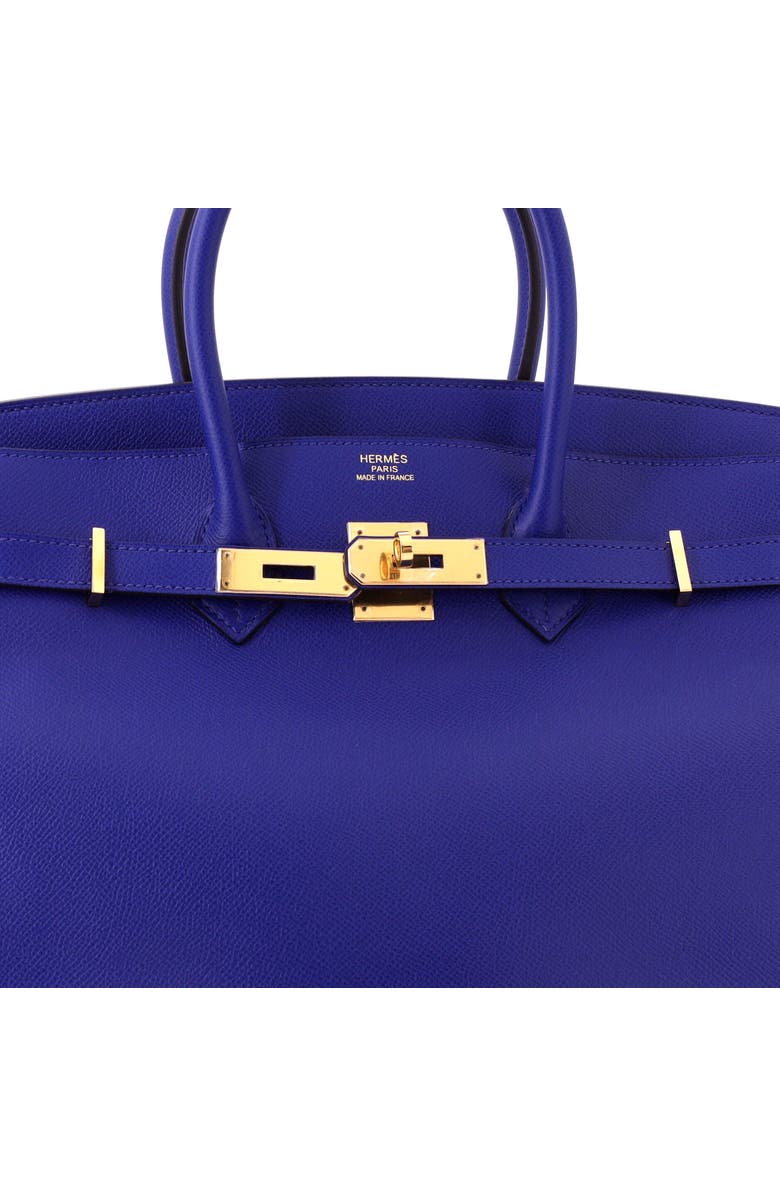 Pre-Owned Hermes Birkin Handbag Blue Epsom with Gold Hardware 35, Alternate, color, Bleu Electrique