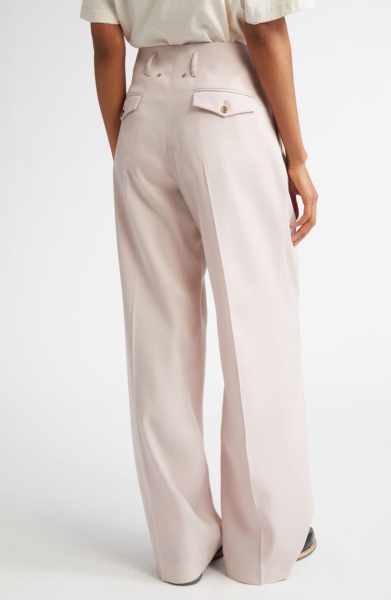 Golden Goose Pleated Hollywood Waist Pants, Alternate, color, Shadow Gray