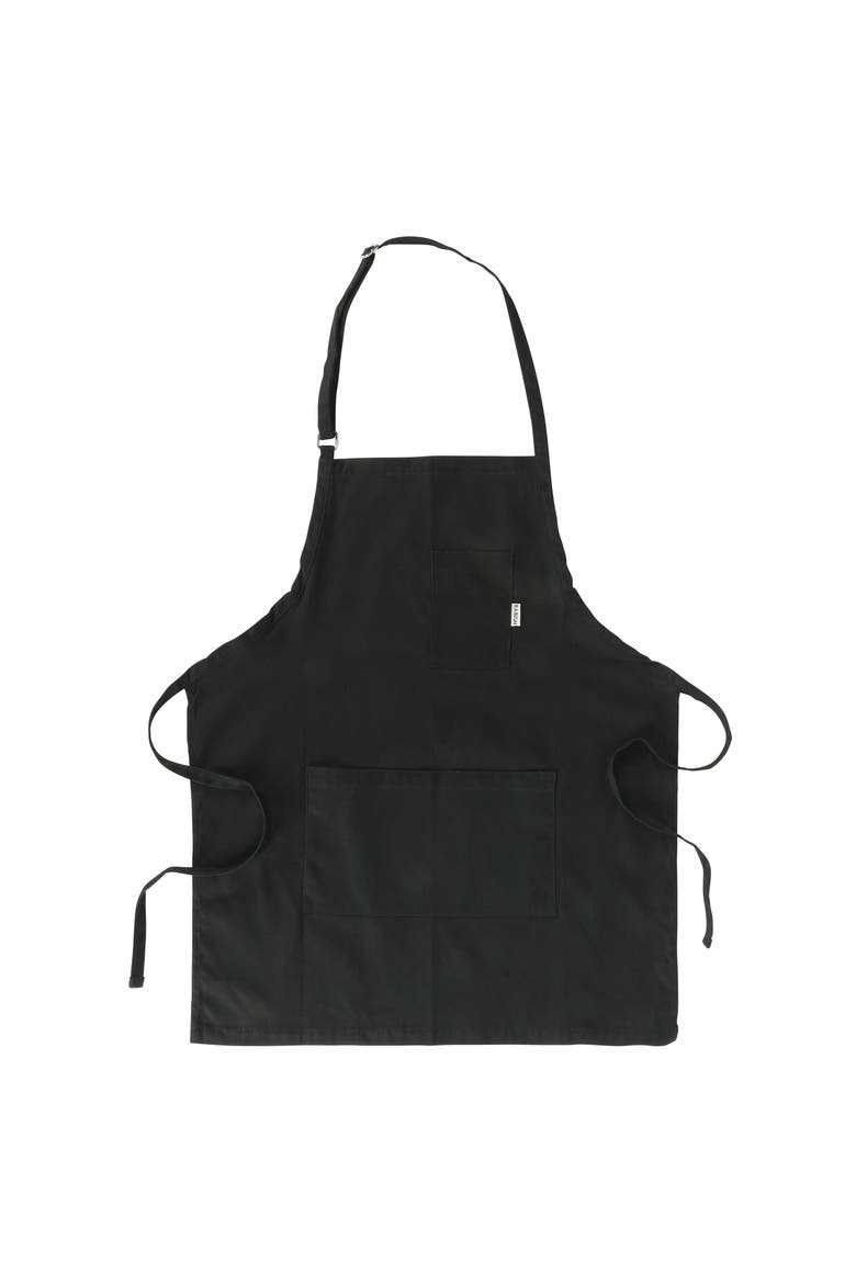 32 x 27" Cotton Apron Front Pockets Adjustable in Black, Main, color, Black