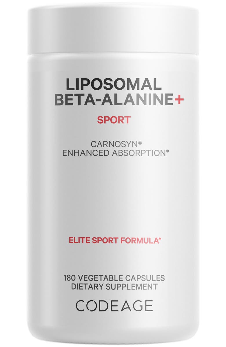 Codeage Liposomal Beta-Alanine Amino Acid Supplement, Main, color, White
