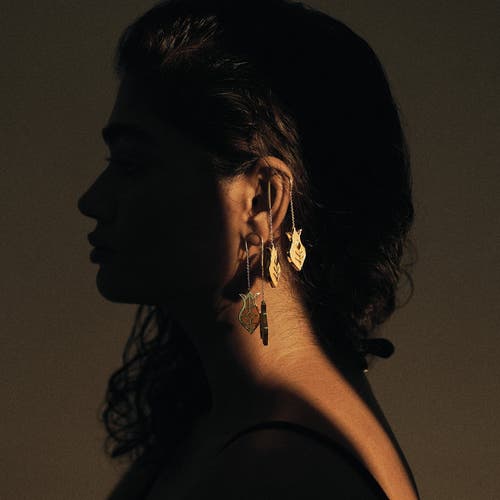 Dhwani Bansal Amphora Earrings In Gold