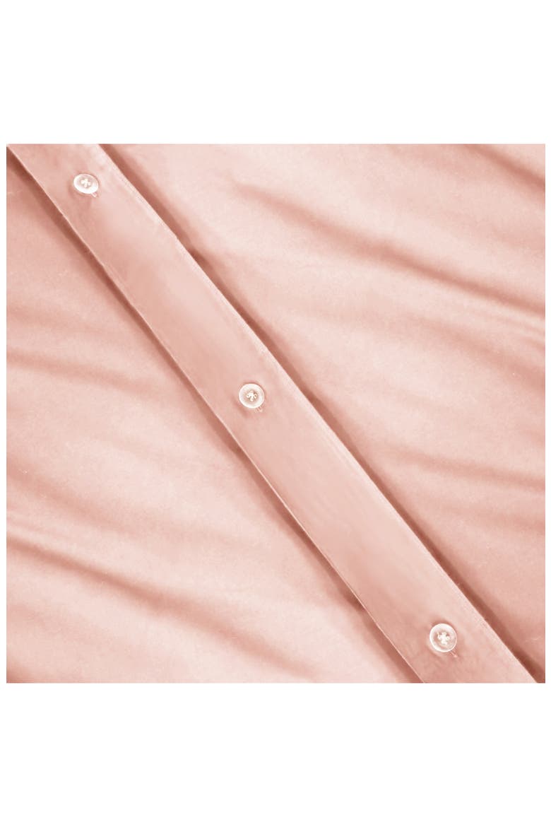 Solid 300 Thread Count Sateen Duvet Cover & Shams Set, Alternate, color, BLUSH