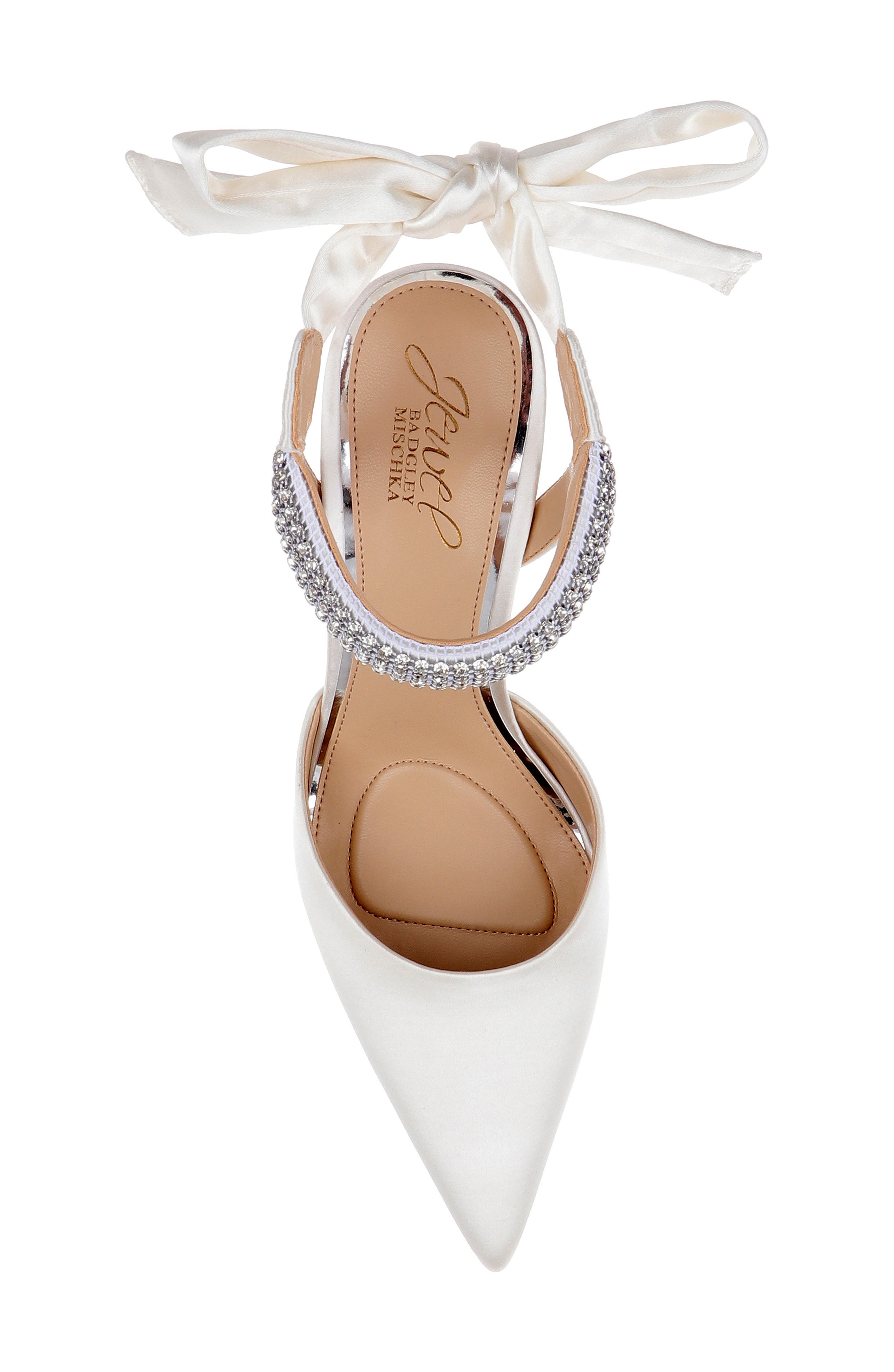 Billie Pointed Toe Pump, Alternate, color, IVORY SATIN