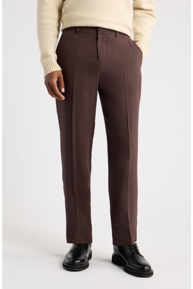 Mid Taper Trousers, Main, color, BROWN BEAN