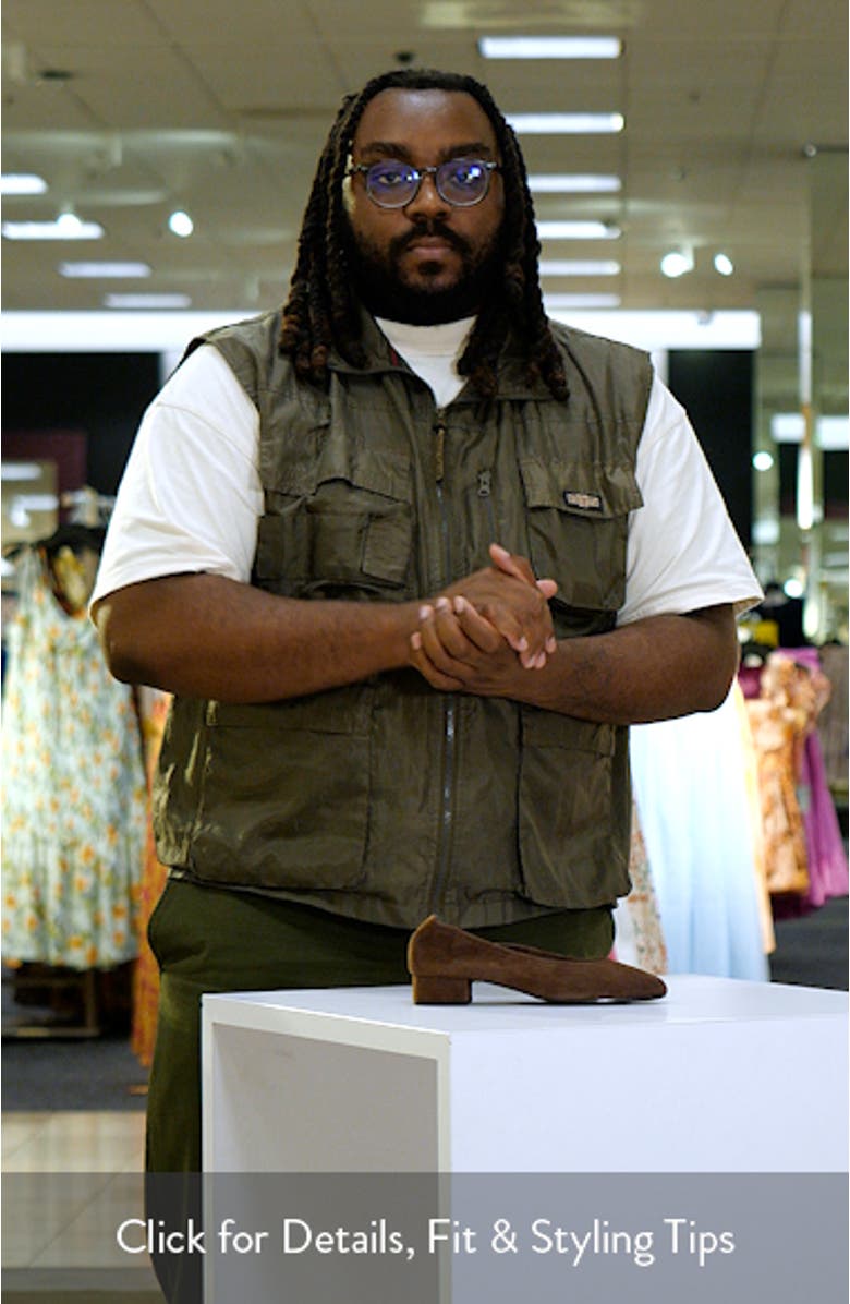 Suede Block Heel Pump, sales video thumbnail