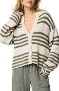 Splendid Alexandra Stripe Cotton Blend Cardigan
