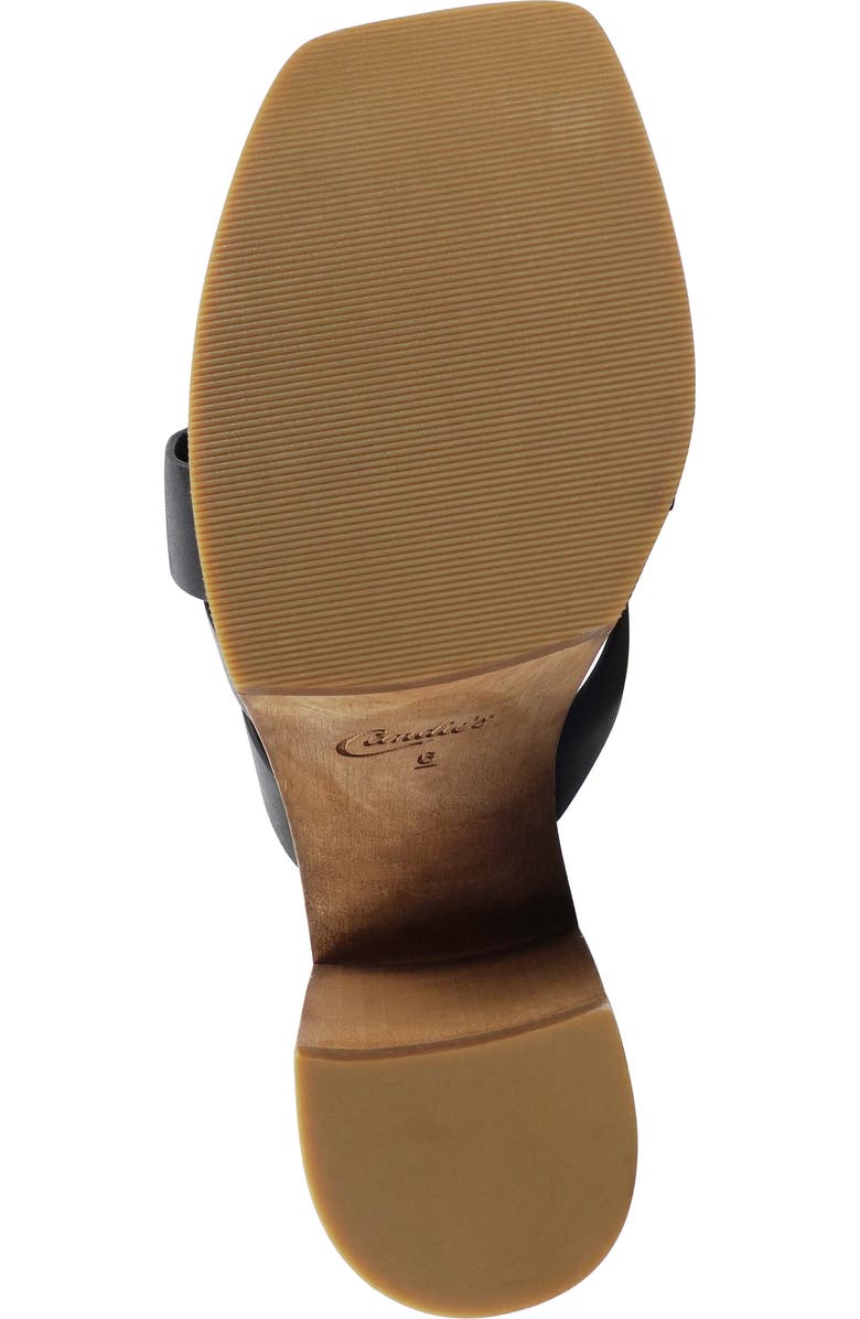 Candie's Marlie Platform Slide Sandal, Alternate, color, Black Leather