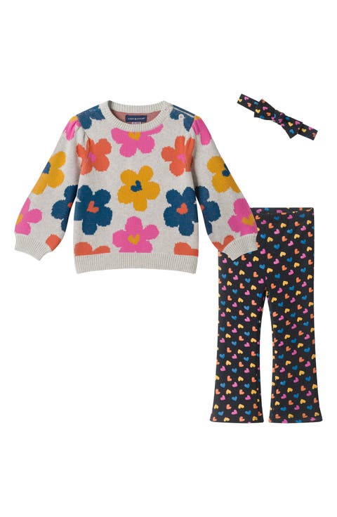 Kids' 3-Piece Sweater, Leggings & Headband Set
