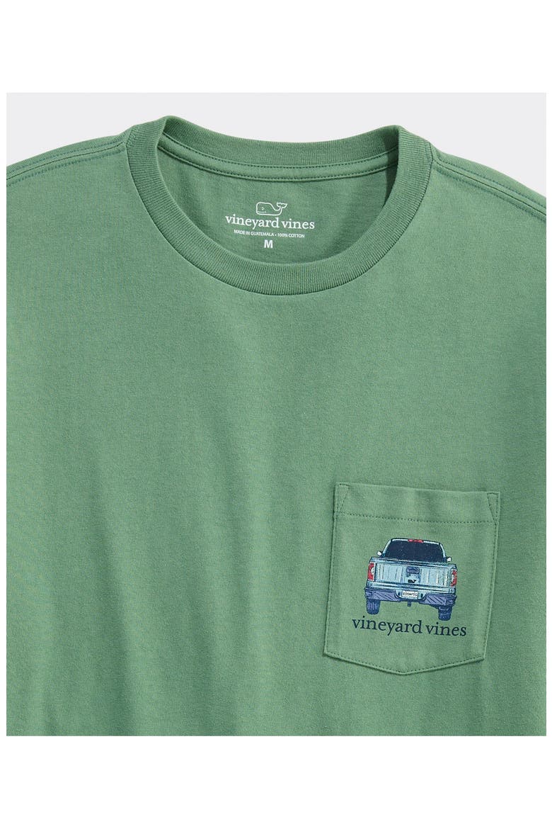 Pickup Truck Marsh Dogs Graphic Pocket Tee, Alternate, color, OLIVE DUSK