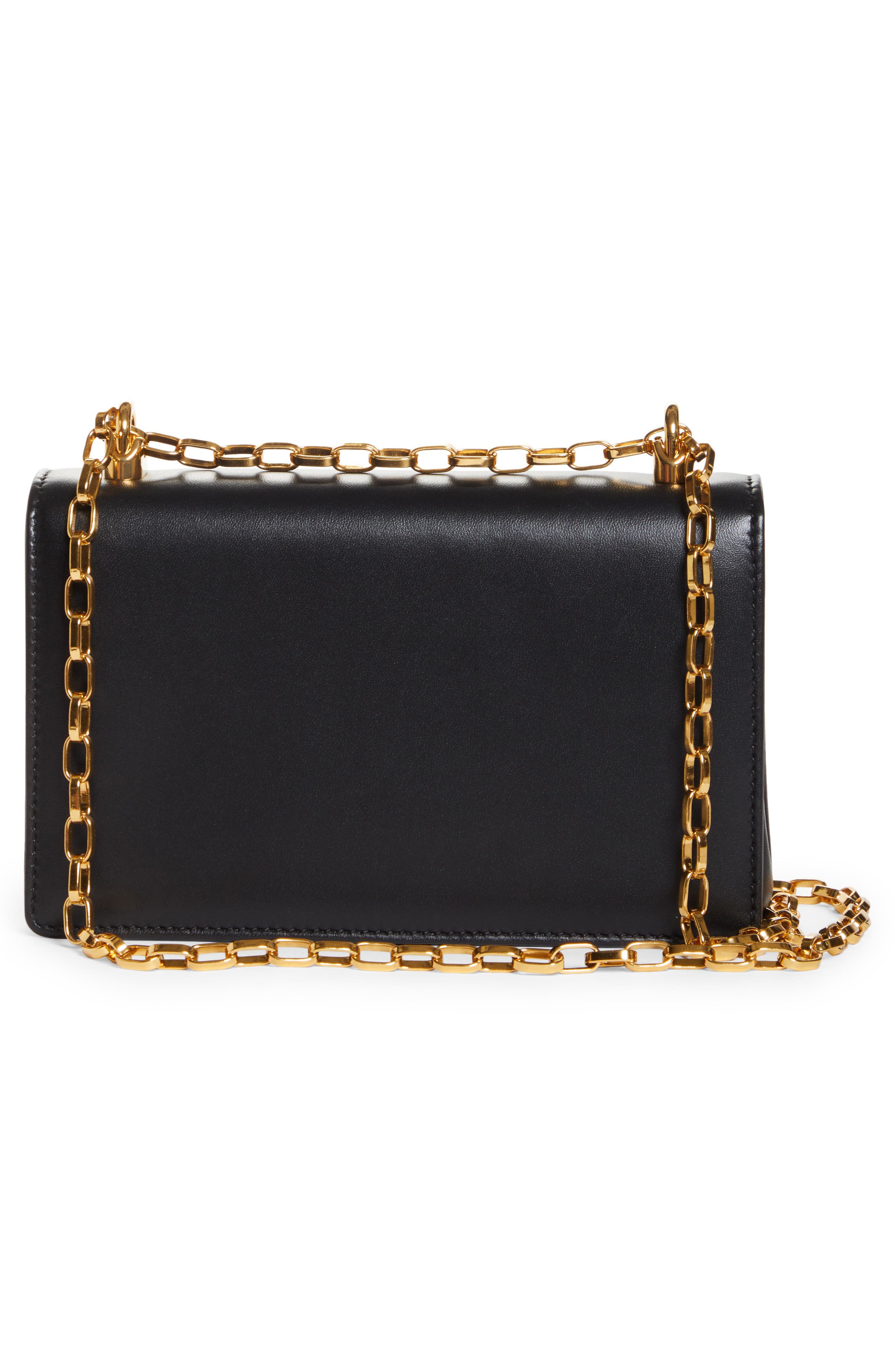 Dolce&Gabbana Logo Leather Crossbody Bag, Alternate, color, 