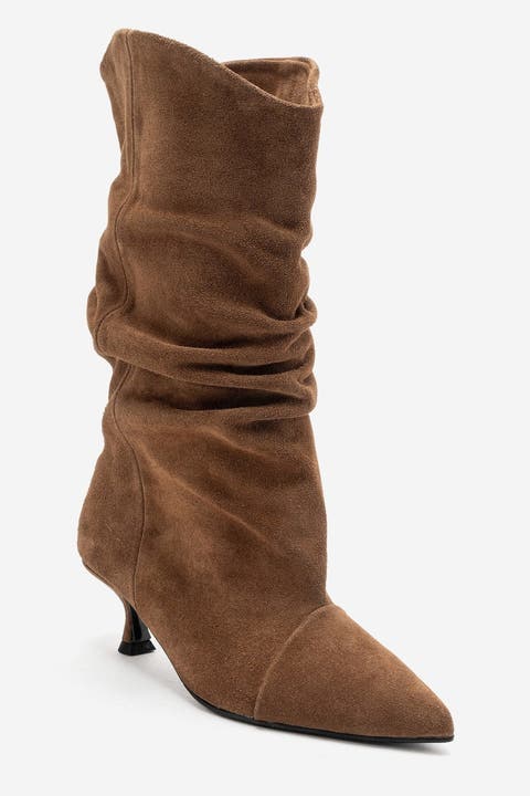 Petty Leather Stiletto Boot