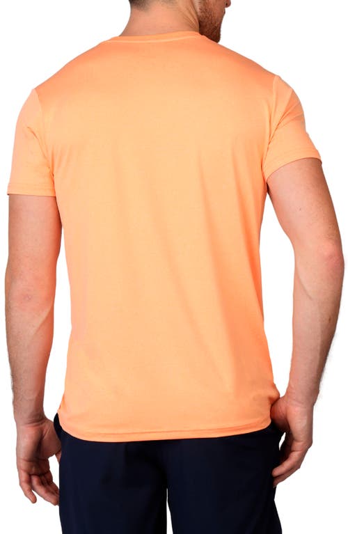 Shop Tailorbyrd Performance Crewneck T-shirt In Tangerine