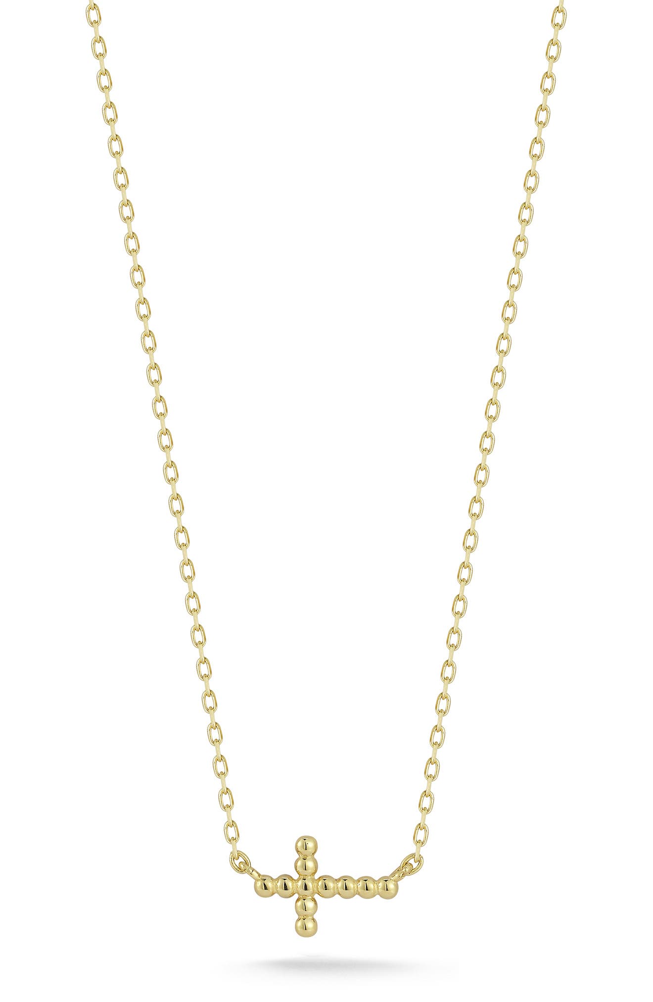 Ember Fine Jewelry Beaded Cross Pendant Necklace