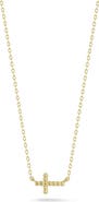 Ember Fine Jewelry Beaded Cross Pendant Necklace